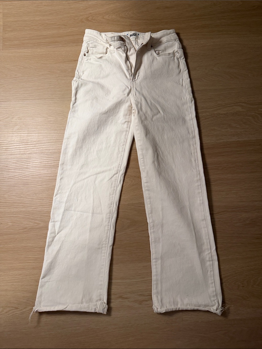 PAIGE Cream Straight-Leg Men's Jeans